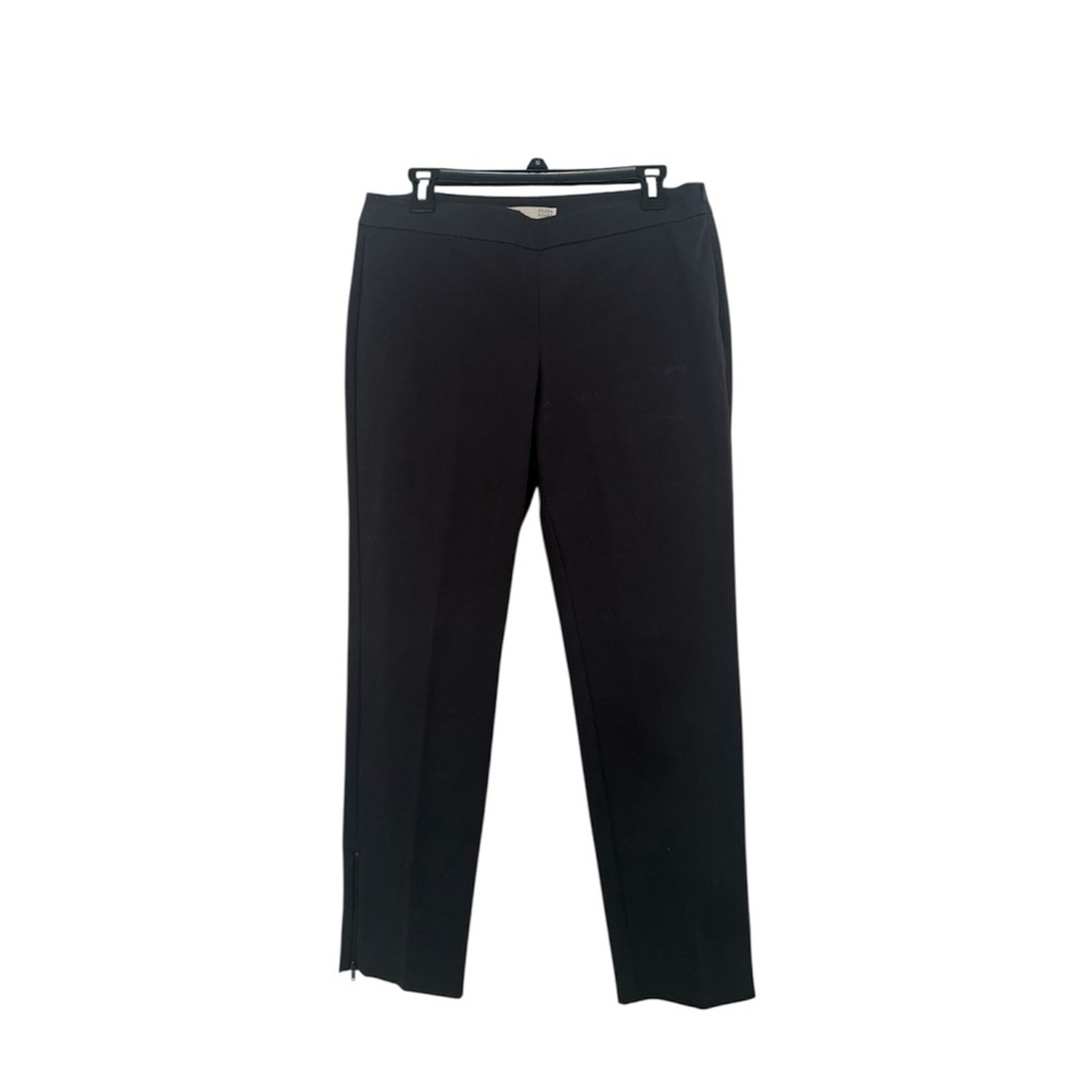 Nwt Eileen Fisher Slim Ankle Pant With Size Zip Leg Zipper Gray Graphite Small
